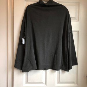 NWT Free People Long Sleeve Black Shirt - Size: L